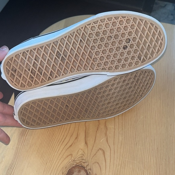 Girls checkered rainbow Vans size 8 - Picture 6 of 7